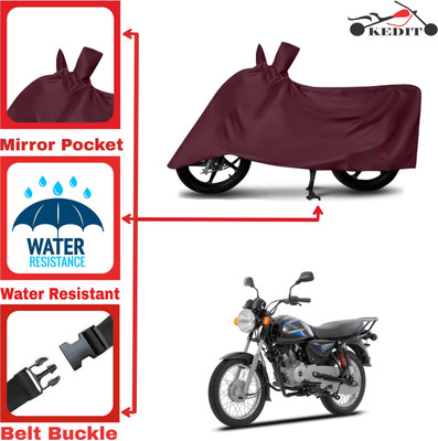 KEDIT Two Wheeler Cover for Bajaj(CT110, Maroon)