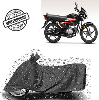 ROYAL AUTO MART Waterproof Two Wheeler Cover for Hero(HF, Grey)