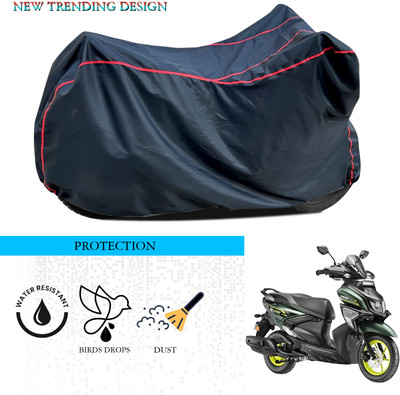 ANTHUB Waterproof Two Wheeler Cover for Yamaha(Cygnus Ray ZR, Black)