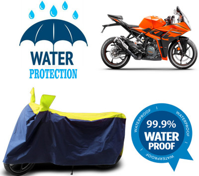RTS COLLECTIONS Waterproof Two Wheeler Cover for KTM(RC 200, Multicolor)