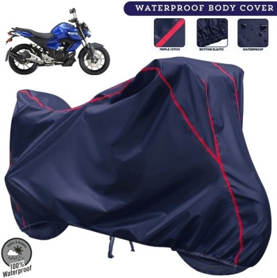 MADAFIYA Two Wheeler Cover for Yamaha(FZ FI BS6, Blue, Red)