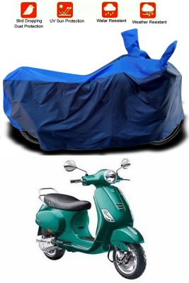 Mdstar Waterproof Two Wheeler Cover for Piaggio(Vespa VXL, Blue, Blue)