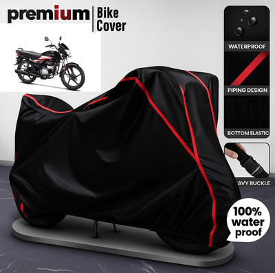 cappy Waterproof Two Wheeler Cover for Hero(CD deluxe, Black)