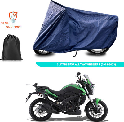 PAGORA Waterproof Two Wheeler Cover for Bajaj(Dominar 400 BS6, Blue)