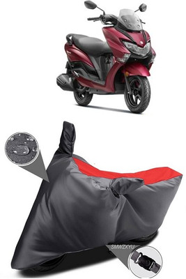 smwzxyu Waterproof Two Wheeler Cover for Suzuki(Burgman Street, Black, Red)