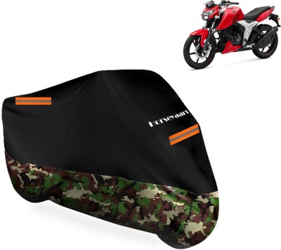 Horseyaart Waterproof Two Wheeler Cover for TVS(Apache RTR 160 4V, Multicolor)