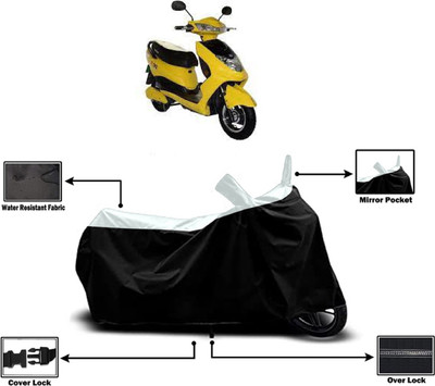 Amexride Two Wheeler Cover for Okinawa(R30 electric scooter, White)