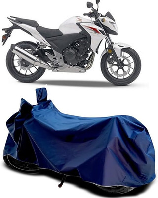 AASHTIK MART Two Wheeler Cover for Honda(CB 500, Blue)