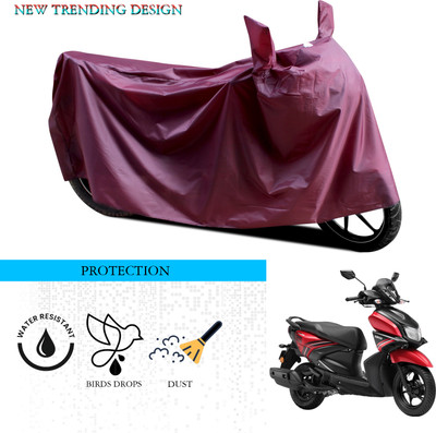 ANTHUB Waterproof Two Wheeler Cover for Yamaha(Ray ZR, Maroon)