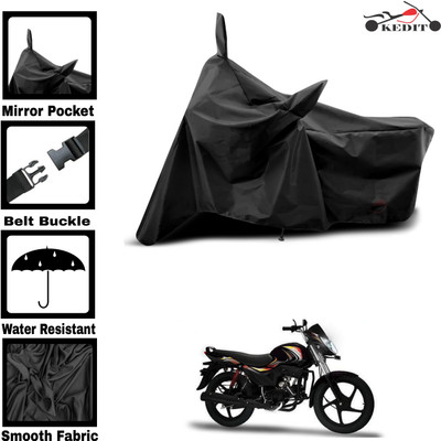 KEDIT Two Wheeler Cover for Mahindra(Pantero, Black)