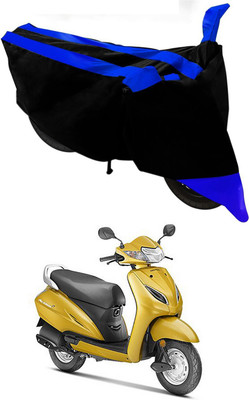 Mdstar Waterproof Two Wheeler Cover for Honda(Activa 5G, Blue, Black)