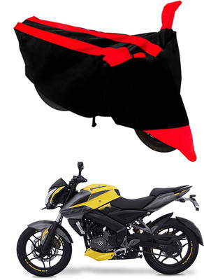 Mdstar Waterproof Two Wheeler Cover for Bajaj(Pulsar NS200, Red, Black)