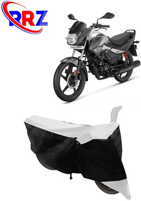 RRZ Waterproof Two Wheeler Cover for Hero(Passion Pro i3S, Black, White)