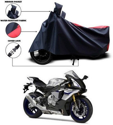 DeepShakshi AUTOMOTIVE Waterproof Two Wheeler Cover for Yamaha(YZF R1M, Red, Blue)