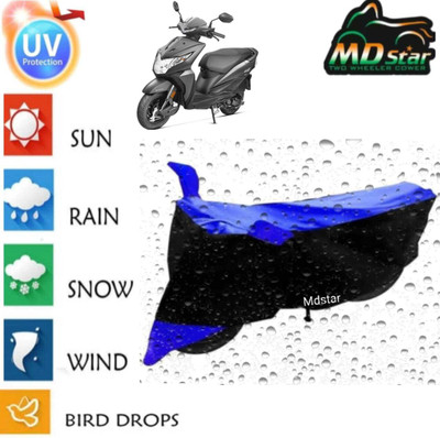 Mdstar Waterproof Two Wheeler Cover for Ola(Electric, Blue)