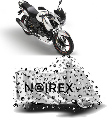 NOIREX Two Wheeler Cover for TVS(Apache RTR 180, Silver)