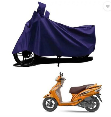 Tritika Waterproof Two Wheeler Cover for TVS(Wego, Blue)