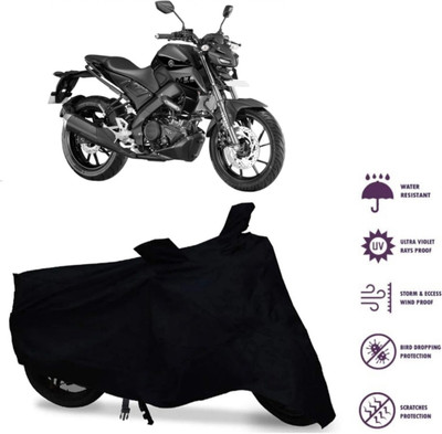 DeepShakshi AUTOMOTIVE Waterproof Two Wheeler Cover for Yamaha(MT 15 New BS6, Black)