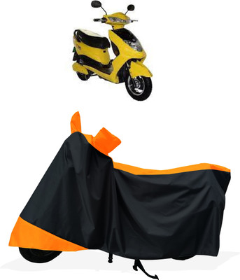 Tricway Two Wheeler Cover for Okinawa(R30 electric scooter, Orange)
