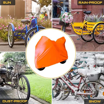 APNEK Waterproof Two Wheeler Cover for Piaggio(Vespa SXL, Orange)