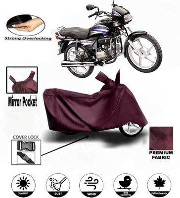 AutoGalaxy Waterproof Two Wheeler Cover for Hero(Splendor Pro, Maroon)