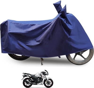 Auto Hub Two Wheeler Cover for TVS(Apache RTR 160, Blue)