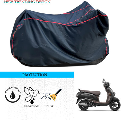 ANTHUB Waterproof Two Wheeler Cover for Suzuki(New Access 125, Black)