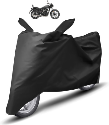 Caronix Two Wheeler Cover for Royal Enfield(Meteor 350, Black)