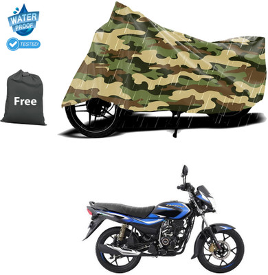 CODOKI Waterproof Two Wheeler Cover for Bajaj(Platina 110 H-Gear BS6, Yellow)