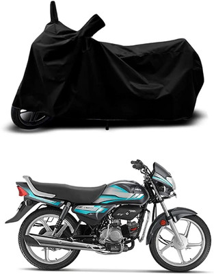 WMIZEXA Waterproof Two Wheeler Cover for Hero(HF Deluxe BS6, Black)