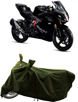 GROFATIK Two Wheeler Cover for TVS(Apache RTR 310, Green)