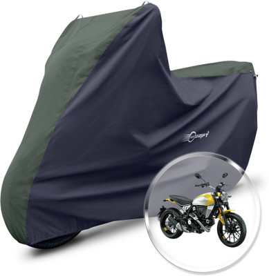 Neodrift Two Wheeler Cover for Ducati(Scrambler Icon, Green, Black)
