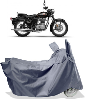 Amexride Two Wheeler Cover for Royal Enfield(Standard 350, Grey)
