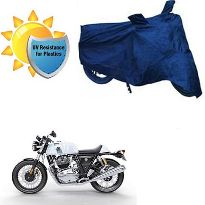 DeepShakshi AUTOMOTIVE Waterproof Two Wheeler Cover for Royal Enfield(Continental GT, Grey)