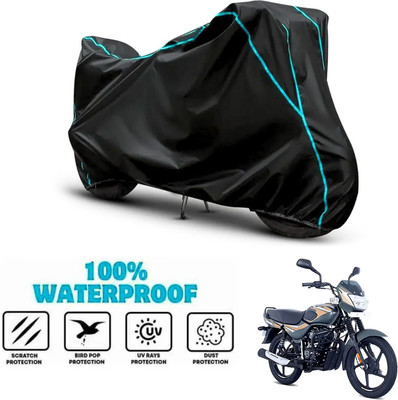 ANTHUB Waterproof Two Wheeler Cover for Bajaj(CT 100, Black)
