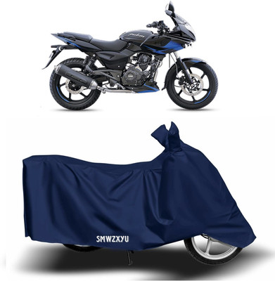 smwzxyu Waterproof Two Wheeler Cover for Bajaj(Pulsar 220F, Blue)