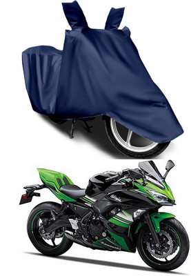 Furious3D Two Wheeler Cover for Kawasaki(Ninja 650, Blue)