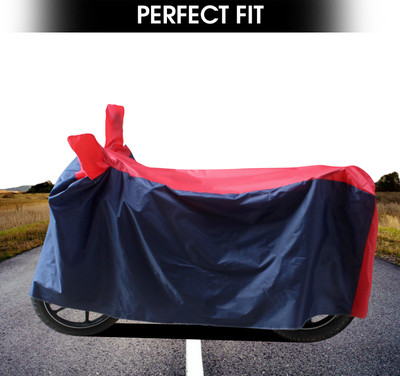 ANTHUB Waterproof Two Wheeler Cover for Hero(Passion, Black, Red)