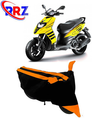 RRZ Waterproof Two Wheeler Cover for Aprilia(SR 150, Black, Orange)
