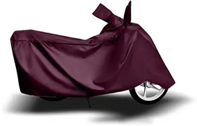 Djnni Waterproof Two Wheeler Cover for Hero(Passion Pro, Maroon)