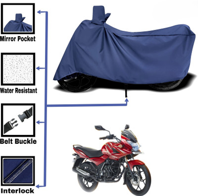 DeepShakshi AUTOMOTIVE Two Wheeler Cover for Bajaj(Discover 150 s, Blue)