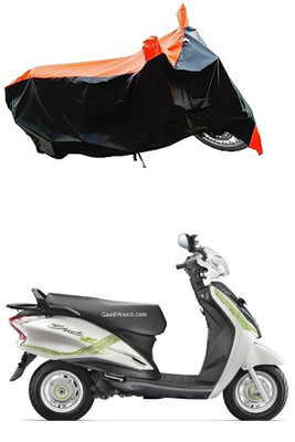 VESMEI Two Wheeler Cover for Hero(Motocorp Electric Scooter, Orange)