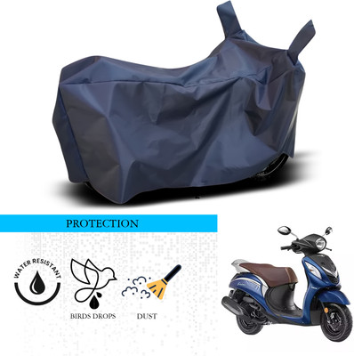 ANTHUB Waterproof Two Wheeler Cover for Yamaha(Fascino, Blue)