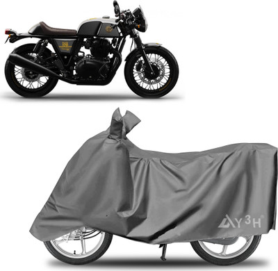 Y3H Waterproof Two Wheeler Cover for Royal Enfield(Continental GT, Grey)