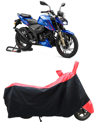 Coxtor Two Wheeler Cover for TVS(Apache RTR 200, Red)