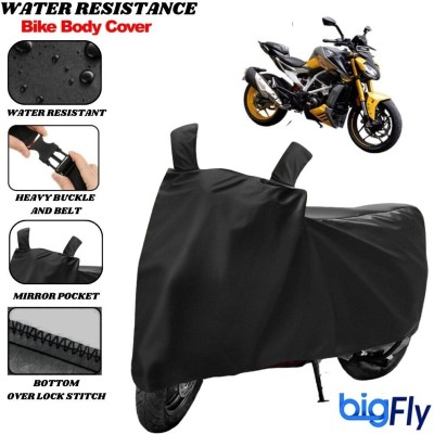 Big fly Two Wheeler Cover for TVS(Apache RR 310, Black)