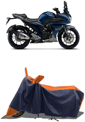 SUGASHRI Waterproof Two Wheeler Cover for Yamaha(Fazer, Orange, Blue)