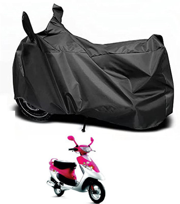 Auto Hub Waterproof Two Wheeler Cover for TVS(Scooty Pep Plus, Black)
