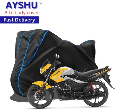 AYSHU Waterproof Two Wheeler Cover for Hero(Passion Pro, Black, Red)