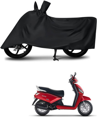 KEDIT Two Wheeler Cover for Mahindra(Gusto, Black)